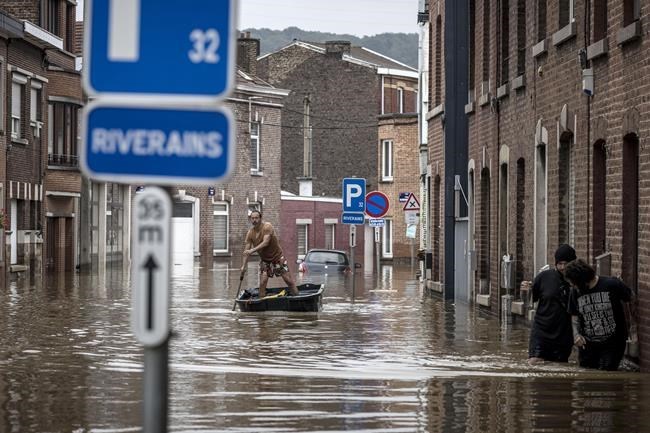 Record rainfall western Europe, Germany news other than politics