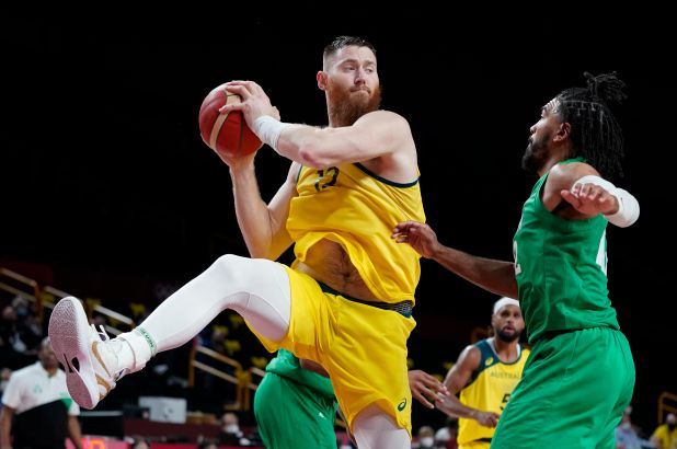 Aron Baynes out of Olympics after freak bathroom accident