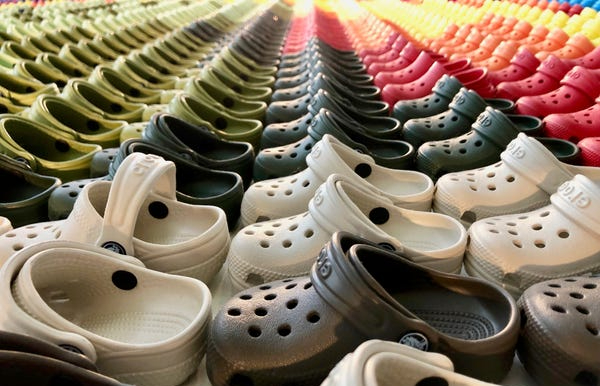 Fashion for Crocs continues to break records