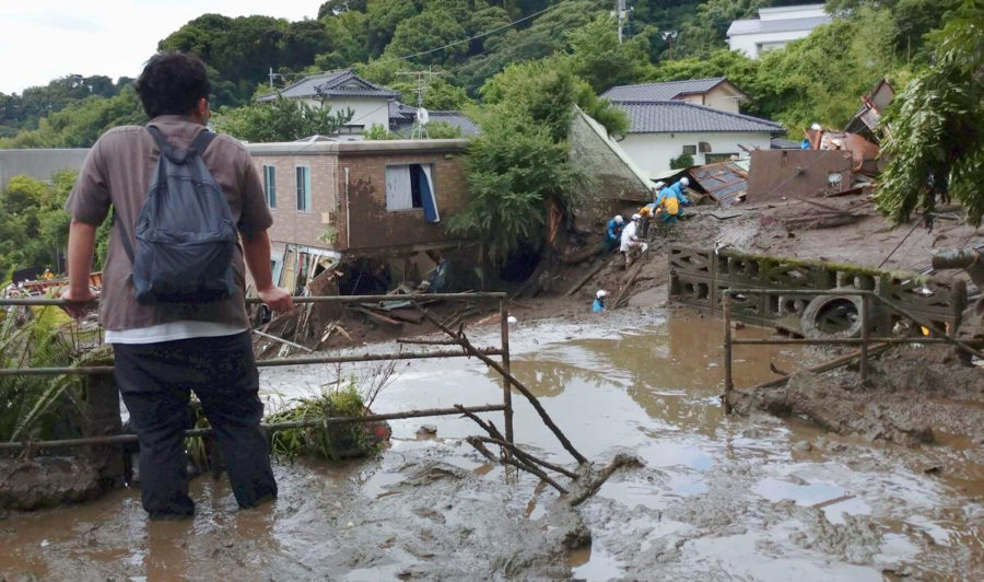Japan mudslide – 80 missing 4 dead