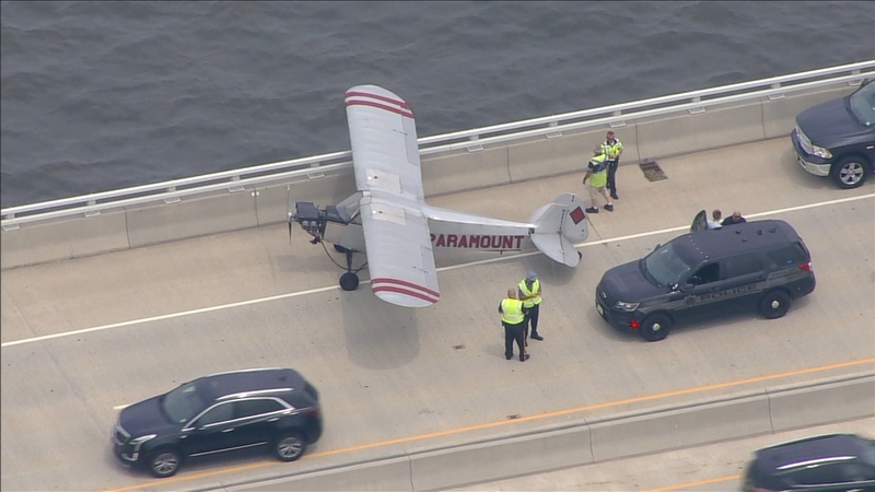 Young pilot makes emergency landing on bridge