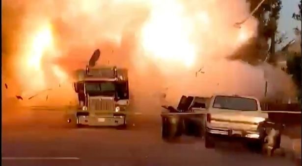 ‘Catastrophic failure’ Truck explosion in LA