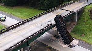 truck crash on bridge unbiased news
