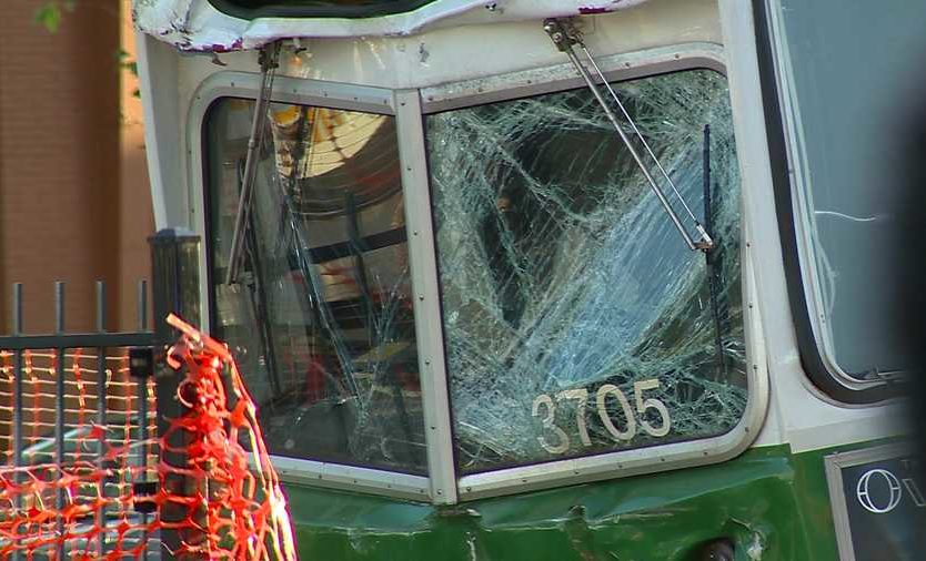 Trolley crash in Boston, 25 injured