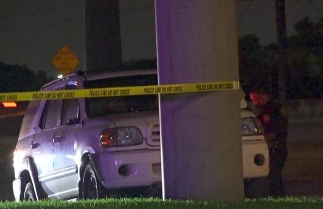 Children steer car to safety after father is shot