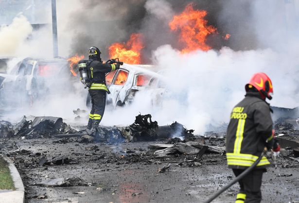 Private jet crash in Milan, all eight perish