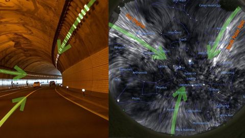 Is there a magnetic tunnel surrounding earth?