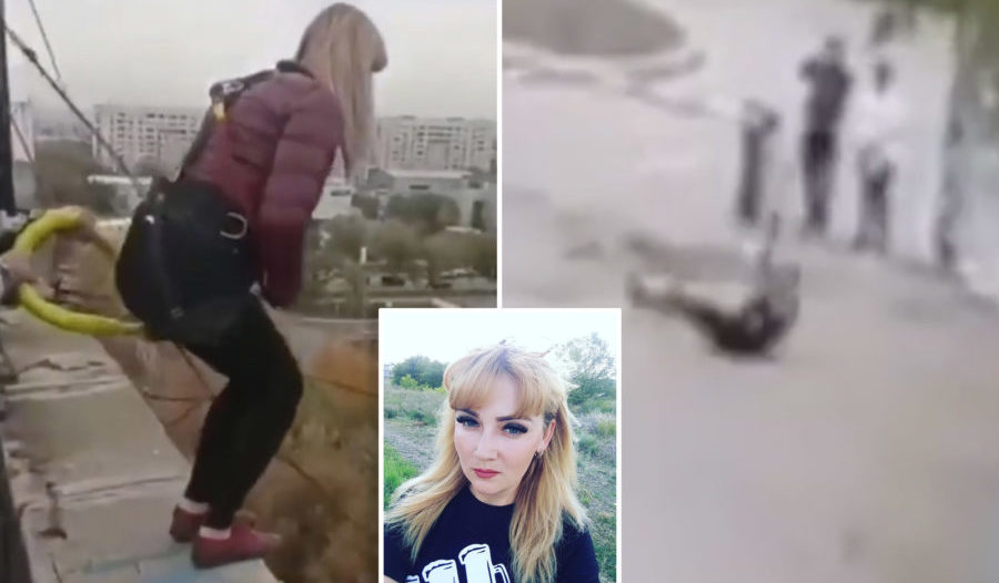 Mom leaps to her death in freak flying accident