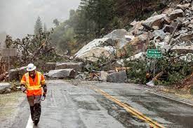 news without commentary  landslides  in california