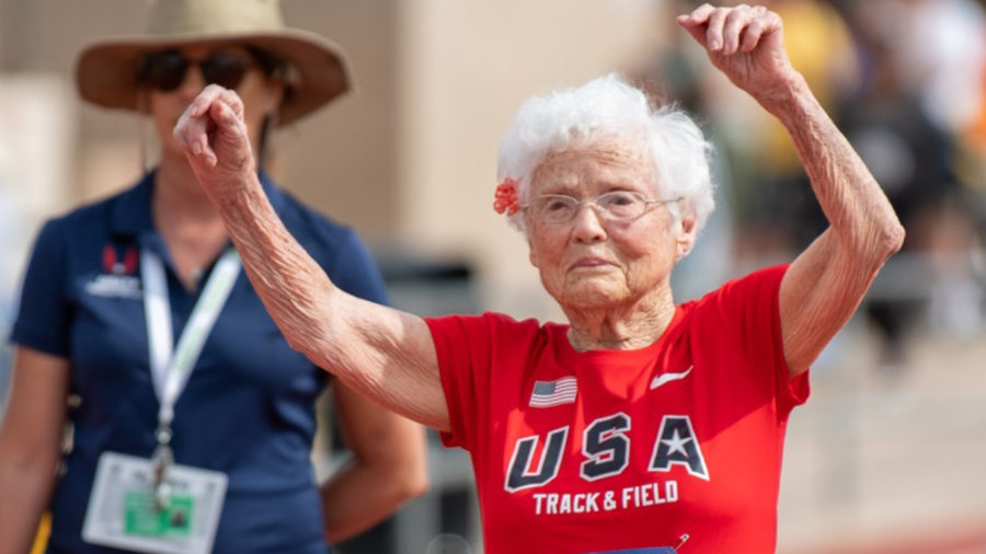 A 105-year-old sets new world run record