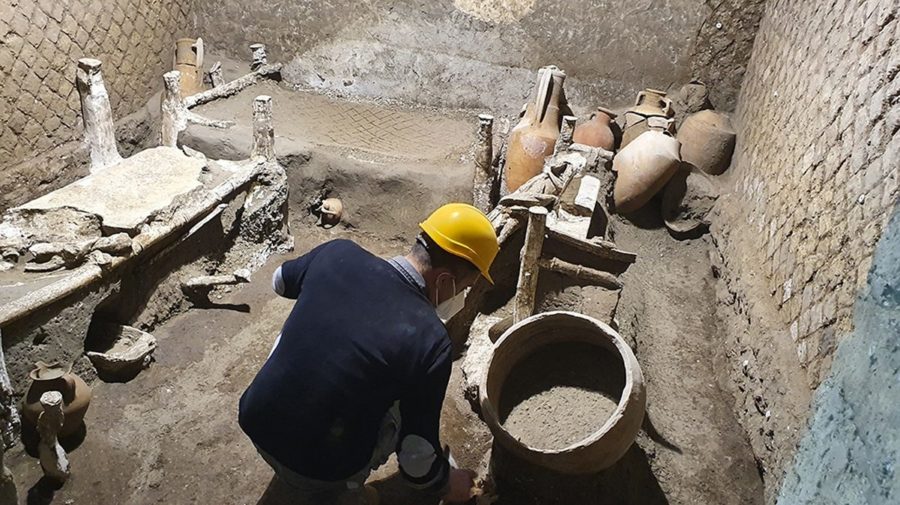 Archaeologists discover rare slave room at Pompeii