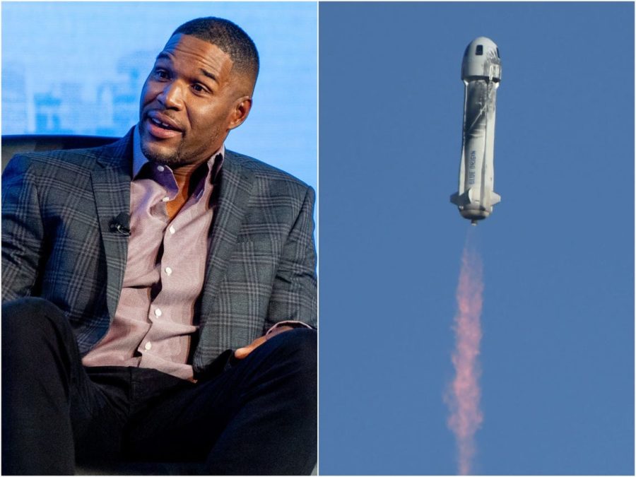 Michael Strahan in training for space flight!