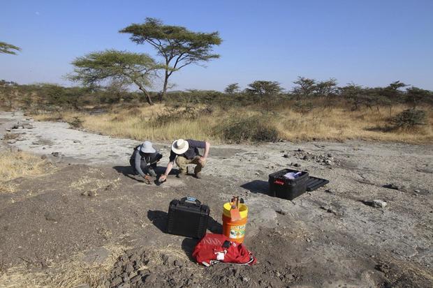 This is a mystery: who left these prehistoric footprints?