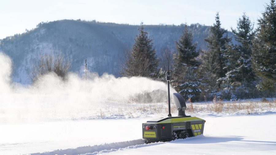 A robot snowblower ready to clear your yard, too!