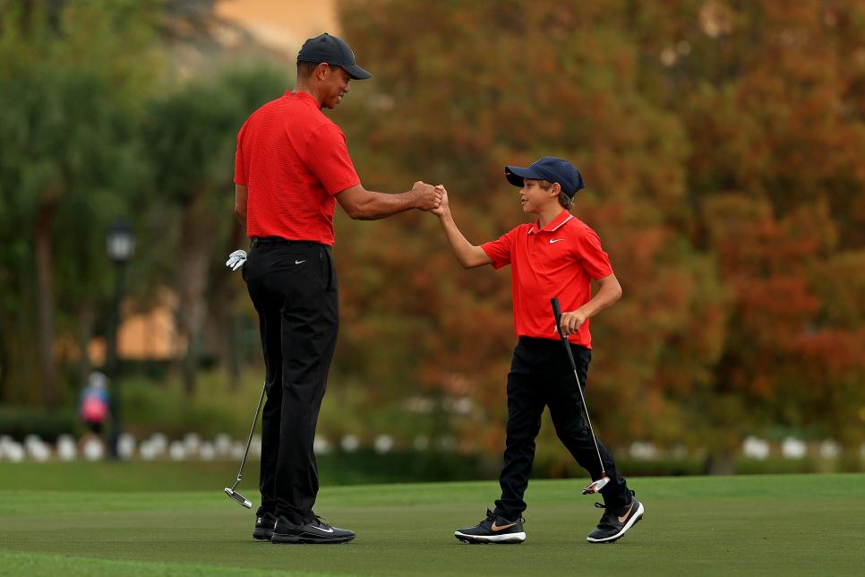 World awaits Tiger and Charlie Woods return this weekend!