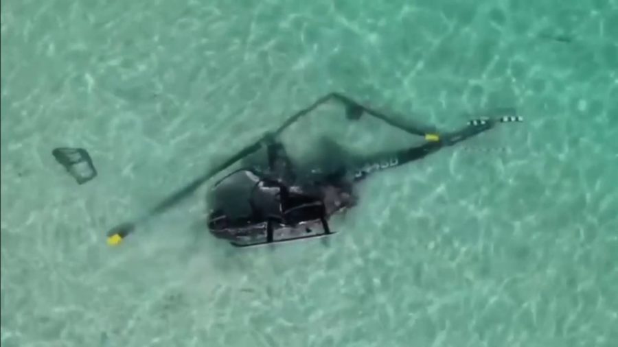 Helicopter crash near swimmers in Miami Beach