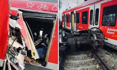 1 dead 14 injured in train collision near Munich, Germany