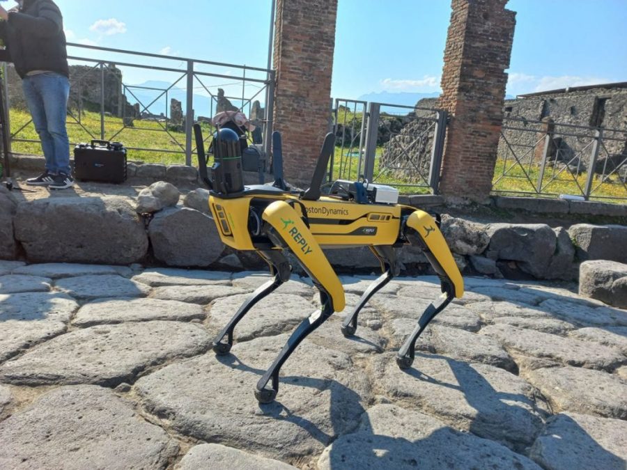 Why is this robot dog patrolling ancient ruins?