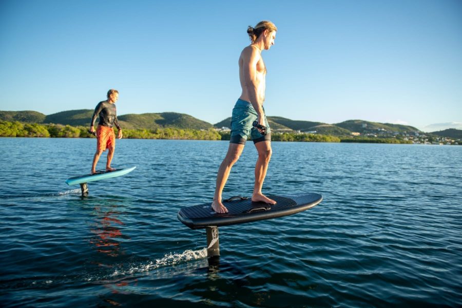New electric surfboard lets riders glide over the water