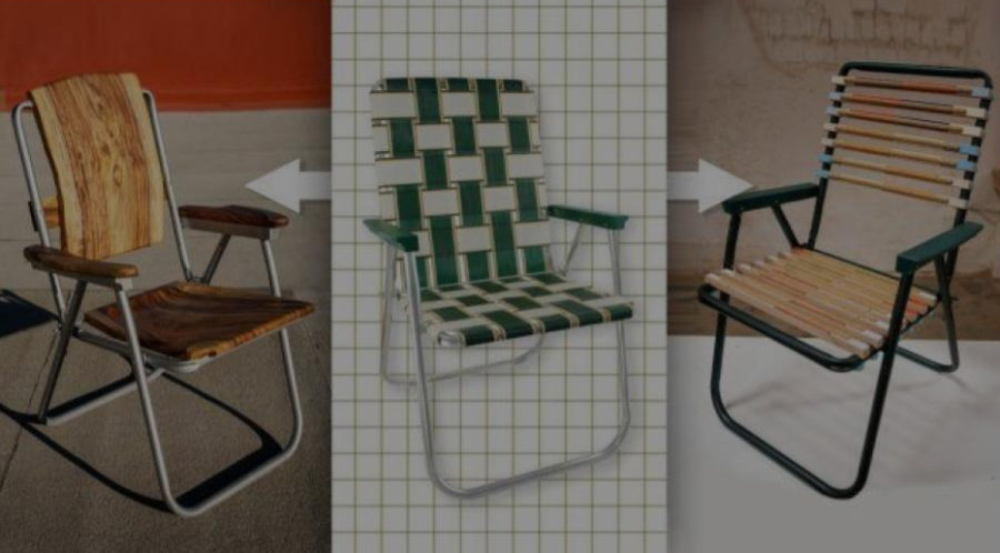 How to transform a cheap lawn chair into a piece of art- DIY