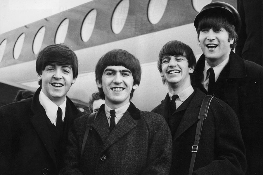 Which song replaced the Beatles # 1 hit in 1964!