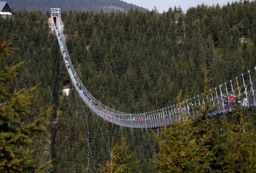 Where is the world’s longest suspension footbridge opening?