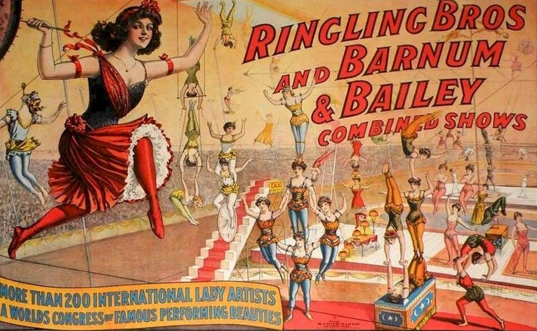 unbiased news Ringling Bros Barnum & Bailey Circus Poster from 1920 